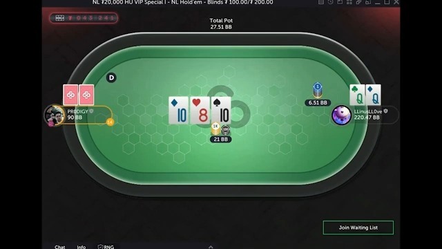 PRODIGY vs Linus  CARDS-UP: $100/$200 HU GLORY BATTLE p2