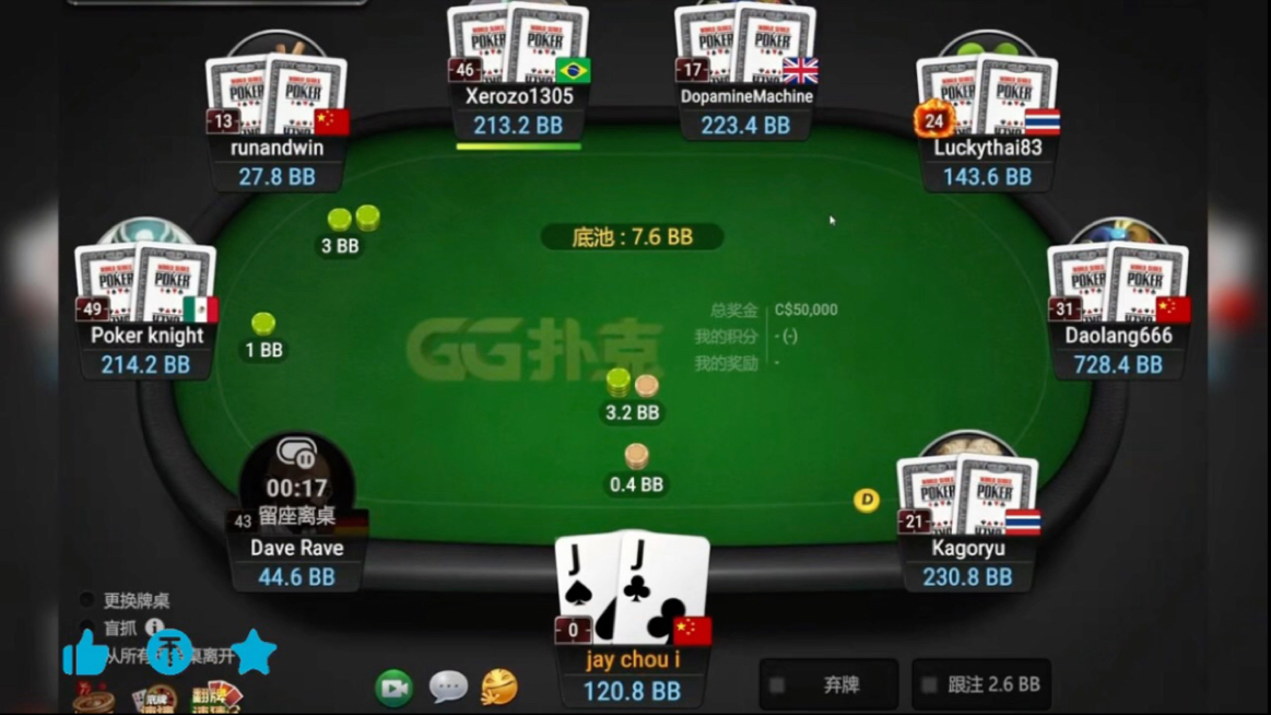 德州扑克！你们的 JJ 会主动推 all in 找爹吗？？？