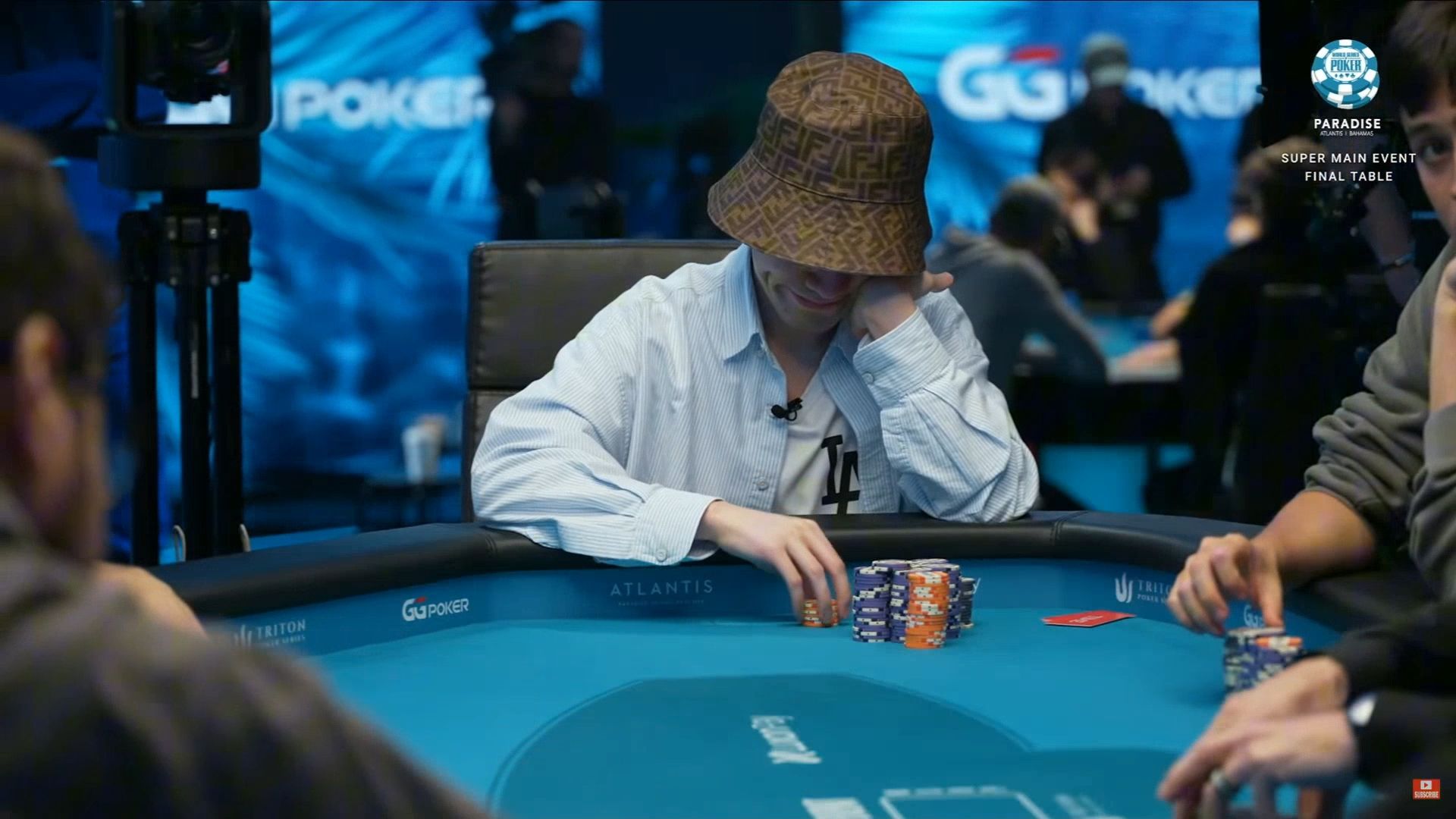 2024.12.20 直播 WSOP天堂岛 $25k买入 主赛 决赛桌 第3集