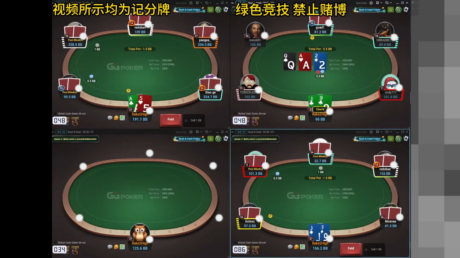 GGpoker NL100 松凶大鲨鱼 超长2
