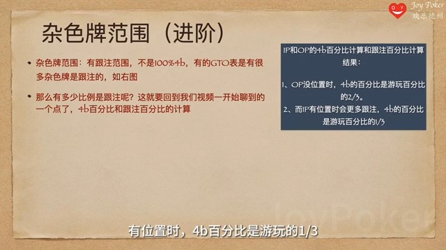 德州扑克新手福音，翻前范围和逻辑3