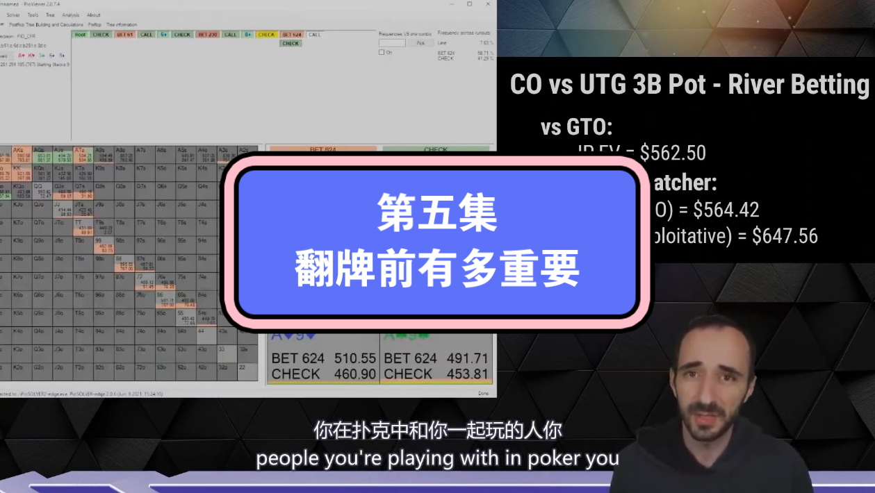UPswing 教练付费剥削课中文字幕第五集：翻牌前有多重要