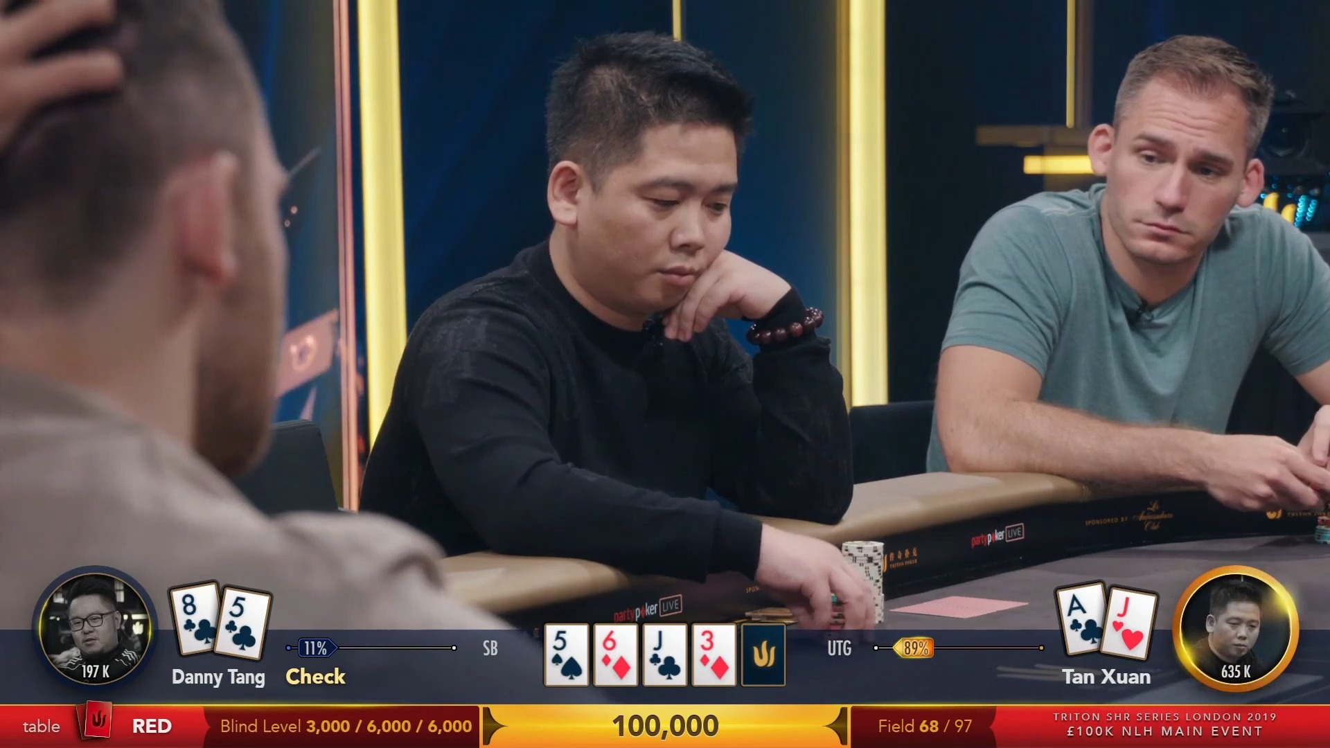 传奇扑克伦敦站德州扑克10W英镑长牌买入赛（一）