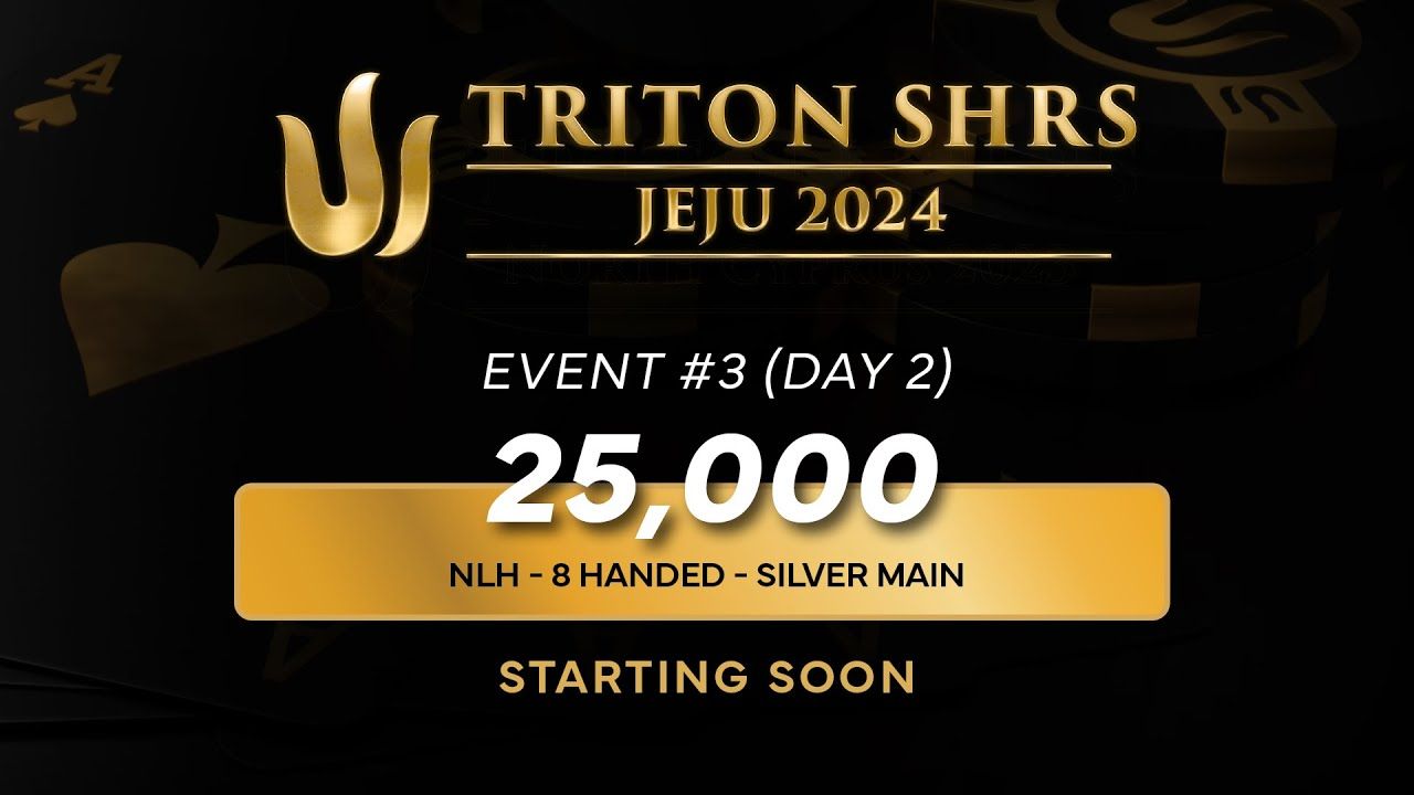 Triton Poker Series Jeju 2024 - Event 3 25K NLH 8-Handed - Day 1