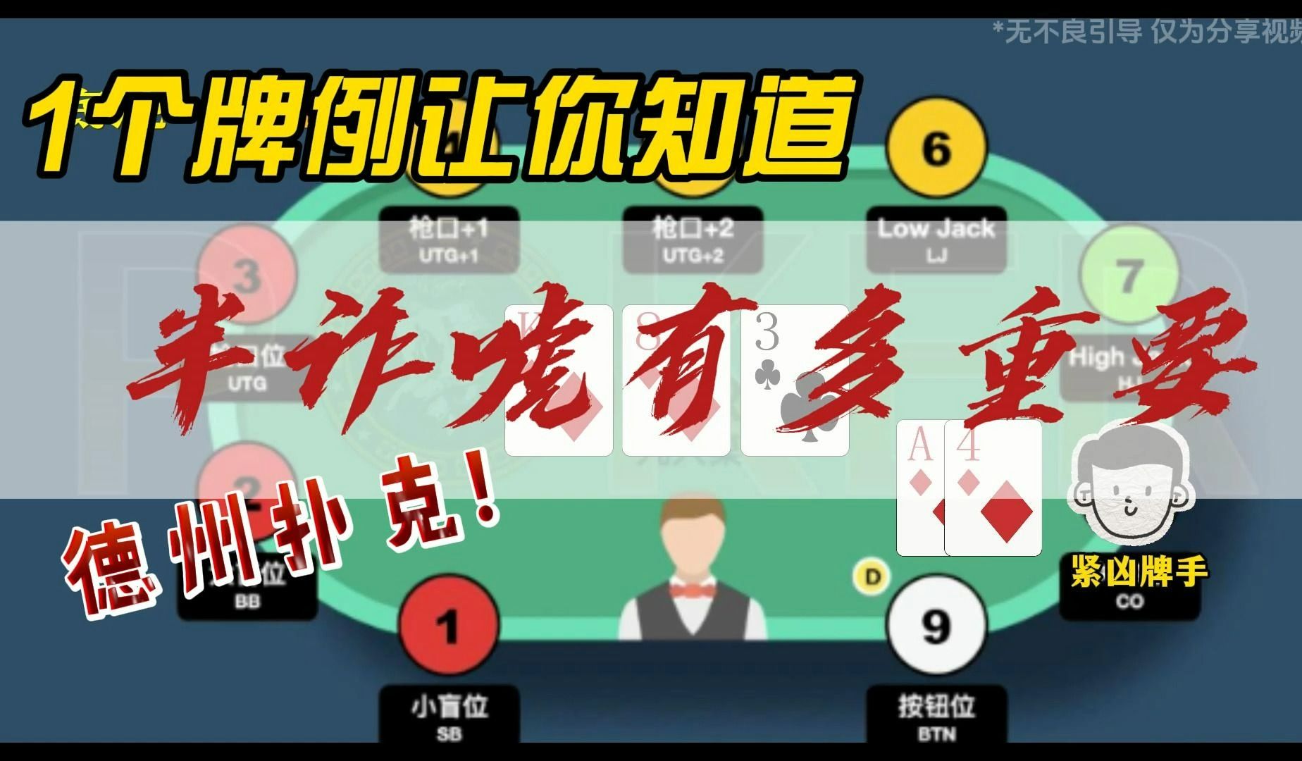 1个牌例让你知道半诈唬有多重要